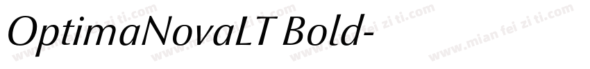 OptimaNovaLT Bold字体转换